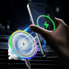 RGB Licht Auto Magnetische Telefoon Houder Draadloze Oplader Voor Magsafe Telefoon Houder price