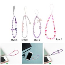 Mobile Phone Charm Lanyard Phone Case Accessories Keychains Beaded Phone Strap Mobiele Telefoon hoes price