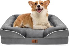 Orthopedic Dog Bed with Sides Washable Waterproof Pet Sofa Bed Medium Dogs Bank Bed price