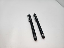 2pcs Black Metal Durable Stylus Pen Rubber Tip For Touch Screen iPad Tablet #B12 Tablet PC Accessoires price