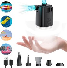 Portable Air Pump for Inflatables, 4000mAh Mini Air Mattress Pump with 5 Nozzles Lucht Matras price