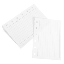 Journal Refillable Loose Leaf Lined Paper 6 Hole Binder Planner Inserts White Planner price