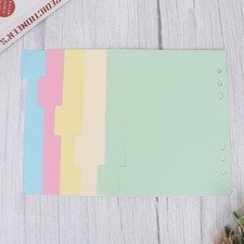 dividers for 6 binder 6-Holes Creative 5 Colors Binder Dividers for Planner Planner price