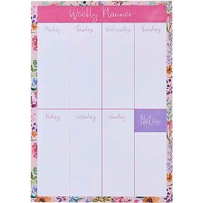 Weekly Planner Magnetic Day To Day Diary Design by Violet Aurora Stationery Planner price