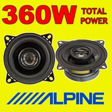 ALPINE 360W TOTAL 2WAY 10cm/4" SXV-1025E SXE-1025S CAR/VAN DOOR SHELF SPEAKERS Auto luidsprekers & Subwoofer price