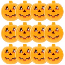 12Pcs Reusable Plastic Pumpkin Storage Containers Yellow Small Gift Boxes Opbergen Containers price