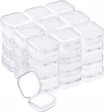 Plastic Beads Storage Containers - Mini Clear Square Box Empty Case with Lid for Opbergen Containers price