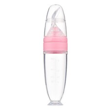 Baby Food Dispensing Spoon Feeder Silicone Pacifier Squeeze Spoon Bottle Y6N5 Baby Voeding price