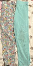 Member's Mark Girls Ankle Leggings S (6/6X) Floral/Blue Stretch Lot of 2 Meisjes leggings price