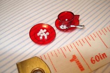 Sugar Cubes - Doll House - Dollhouse Miniature- 1 dozen -1mm x 1mm Granulated en Cube Sugar price