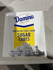 Domino SUGAR CUBES Dots 1 Lb. Premium Pure Cane Sugar Sweetener 126 cubes! Granulated en Cube Sugar price