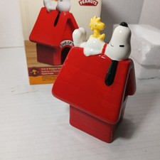 Westland Peanuts Snoopy Woodstock Salt and Pepper Shakers NIB Salt price