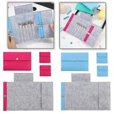 3 Pieces Circular Knitting Needle Bag Spreadable Felt Circular Needle Case Spreadable price