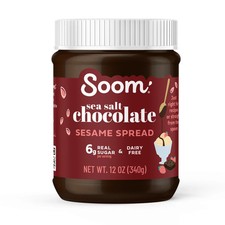 Soom Foods Creamy Chocolate Sea Salt Tahini Sesame Paste Spread 12 oz Jar Tahini, Molasses en Halva price