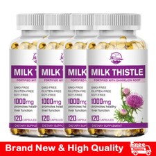 Milk Thistle 1453 mg (Silymarin) w/ Dandelion Root Liver Support 120 capsules Milk price