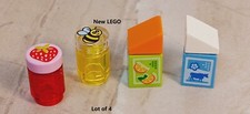New LEGO Food Set Kitchen Fridge Delivery Jam Honey Bee Milk with COW OJ Juice Honey en Jam price