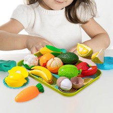 13-Piece Food Play Set, Educational Pretend Play Kitchen Toys, Large Capacity Groenten price