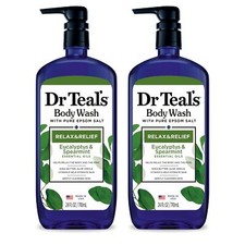 Dr Teal's Eucalyptus Spearmint Body Wash with Pure Epsom Salt 24 Fl Oz 2 Pack Mineral Water en Soda price