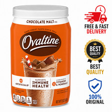 Ovaltine Chocolate Malt Powder Drink Mix 12 oz Hot & Cold Milk Mix Warme drankpoeders price