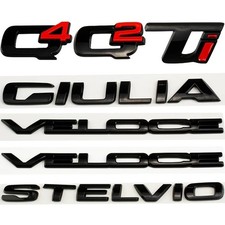 Glossy Black Badge Emblem Alfa Romeo Q2 Q4 Giulia Stelvio Ti Badge price
