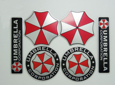 6pcs Resident Evil Umbrella Corporation Car Emblem Badge Decals Stickers New Badge price