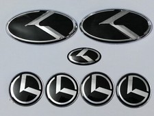 7pcs 3D black K logo emblem badge for KIA new Forte YD K3 2014-2023 Badge price