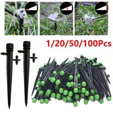 1-100PCS Adjustable Water Flow Irrigation Drippers Sprinkler Emitter Drip System Water price
