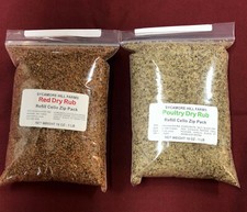 Dry Red Meat Rub & Dry Poultry Rub Combo - Each Bag 1 lb Red Meat price