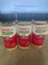 3  Flavors Food Topper RED MEAT RECIPE -PROBIOTICS Recipe Dog Treats 3.1 ounce Red Meat price