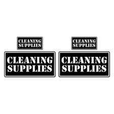 Cleaning Supplies Ammo Set, Vinyl Decal Sticker, 2@ 1"x2" & 2@ 2"x4", #8457 Reiniging Benodigdheden price