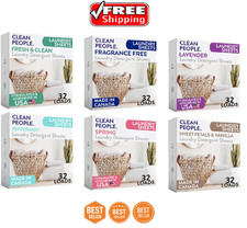 The Clean People Laundry Detergent Sheets - Laundry Soap - Ultra, 32 Pack Laundry Detergent price