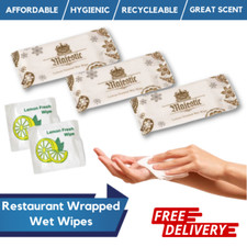 Individually Wrapped Wet Wipes Lemon Scented Hot or Cold Restaurant Serviettes Wet Wipes price
