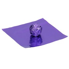 (Purple)Papier D'aluminium 50Pcs DIY Baking Packaging Paper Glossy Tin Foil Baking Papier price