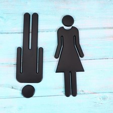1 Set 20cm Bathroom Restroom Men And Women Toilet Sign Toilet Symbol Toilet for Toilet Set price