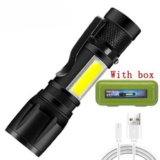 LED Tactical Flashlight Super Bright Mini USB Rechargeable Camping Flashlight US Flashlight price