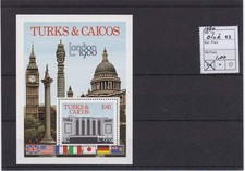 Turks & Caicos postfris 1980 MNH block 22 - London 1980 (S0279) Turks price