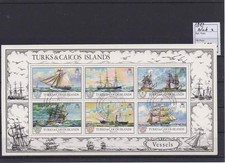 Turks & Caicos gestempeld 1973 used block 2 - Schepen / Ship (X0249) Turks price