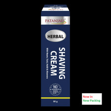 Patanjali Herbal Shaving Cream -Gently, Nourishes Dryness & Roughness -80G -F S Scheergels / schuimen / crèmes price