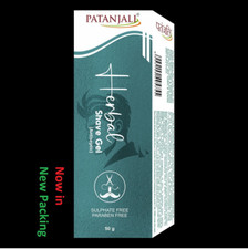 Patanjali Herbal SHAVING SHAVE GEL -Soft + Smooth + Moisten-50g -Free Ship Scheergels / schuimen / crèmes price