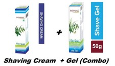 Patanjali Herbal SHAVING CREAM 80G + SHAVE GEL 50g -Soft + Smooth + Moisten-F S Scheergels / schuimen / crèmes price