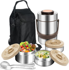 3-Layer Insulated Lunch Box for Men, Adult Soup Thermos, Leakproof Insulated Hot Liquid & Voeding Thermos price