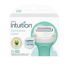 Schick Intuition Sensitive Care Womens Razor Blade Refill-4 Cartridge with Aloe Razors en Refills price
