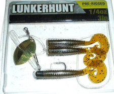 Lunkerhunt Pre-Rigged Wire Arm Finesse Inline Spinner Bait Kit (Green Pumpkin) Vissen Reel (Jig) price