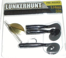 Lunkerhunt Pre-Rigged Wire Arm Finesse Spinner Bait Kit (Black--3”-1/4 oz) Vissen Reel (Jig) price