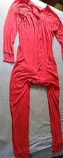 Vintage Thermal Underwear Long Johns INDERA Pajamas 42"/44" Red Butt Buttons Thermal Ondergoed price
