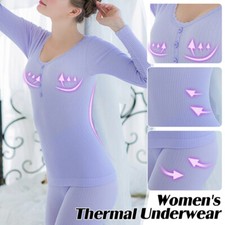 Thermal Underwear Winter Warm Long Sleeve Top Long Johns Sleepwear Set Women's Thermal Ondergoed price