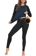 Women's Thermal Underwear Set Fleece Lined Long Johns Winter Base Layer - XL Thermal Ondergoed price