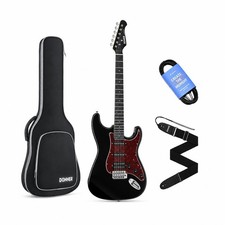 Donner DST-200 E-Gitarre Set 39 Zoll HSS ST Ritter-Schwar inkl. Tasche Elektrische Guitars price