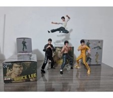BRUCE LEE ACTION FIGURES 4PZ/SET 10CM STATUE COLLECTION SET 4 PEZZI FIGURE CULT Action Figures price