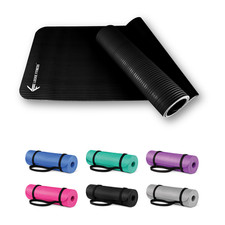 Yoga Mat 180 x 60 Thick Exercise Mat Gym Workout Fitness Pilates Home Non Slip Pilates Mat price